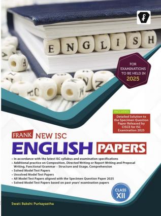 Frank ISC English Papers (2025) Class XII