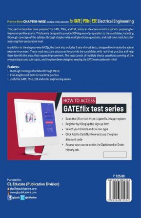 Practice Book Electrical Engineering - Chapter-Wise Multiple Choice Questions for GATE PSUs and ESE