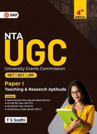 NTA UGC 2023 (NETJRFSET) - Paper 1  - Teaching & Research Aptitude - Guide 4ed by T.S. Sodhi