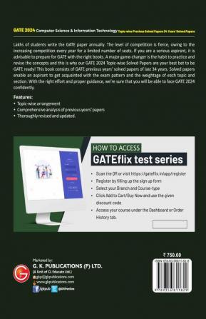 GATE 2024 Computer Science and Information Technology - 34 Years Topic wise Previous Solved Papers