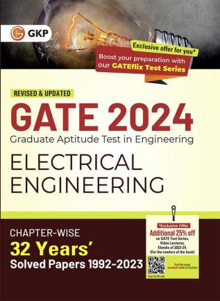 GATE 2024 Electrical Engineering - 32 Years Chapterwise Solved Papers (1992-2023)