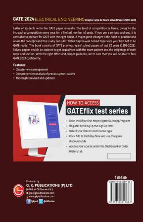 GATE 2024 Electrical Engineering - 32 Years Chapterwise Solved Papers (1992-2023)