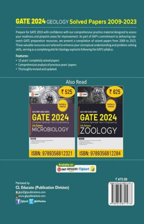 GATE 2024 : Geology - Solved Papers (2009 - 2023) by GKP