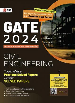 GATE 2024 Civil Engineering - 33 Years Topic Wise Previous Solved Papers