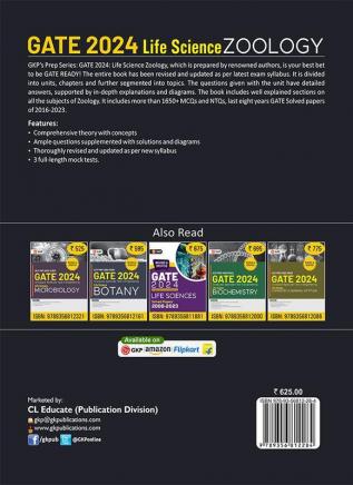 GATE 2024 : Life Science - Zoology - Guide by Dr. Prabhanshu Kumar Er. Preeti Tripathi