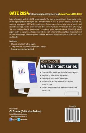 GATE 2024 Instrumentation Engineering - Solved Papers 2000-2023