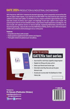 GATE 2024 Production & Industrial Engineering - Guide