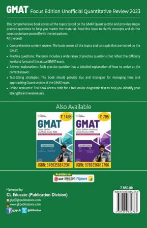 GMAT Focus Edition Unofficial Quantitative Review 2023 by Career Launcher