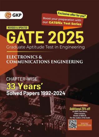 GKP GATE 2025 : Electronics & Communication Engineering - 33 Years' Chapter-wise Solved Papers (1992-2024)