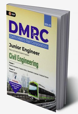 GKP DMRC 2024 : Junior Engineer - Civil Engineering - Guide (Includes Solved Paper of 2020 exam)