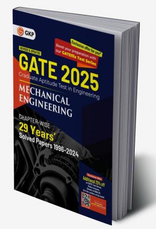 GKP GATE 2025 : Mechanical Engineering - 29 Years' Chapter-wise Solved Papers (1996-2024)