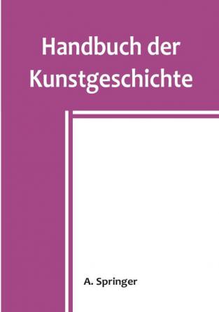 Handbuch der Kunstgeschichte