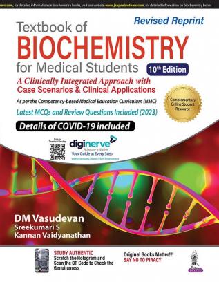 TEXTBOOK OF BIOCHEMISTRY FOR MEDICAL STUDENTS