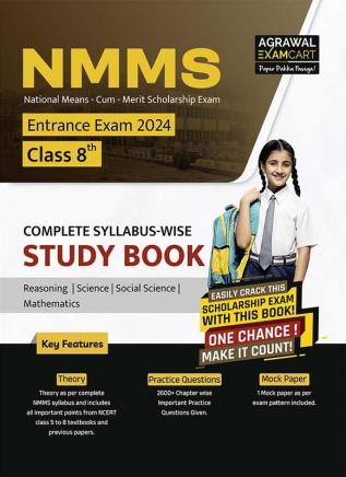 Examcart NMMS Entrance Test Class 8 Guidebook For 2024 Exam In English