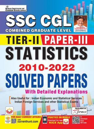 SSC CGL Tier-II Paper-III Statistics Solved Papers English