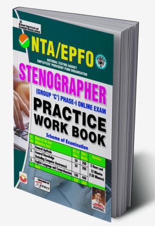 NTA EPFO Stenographer Group C Phase 1 Online Exam Practice Work Book (English Medium) (4192)