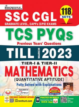 SSC CGL Mathematics TCS PYQs Till March 2023 Tier 1 and Tier 2 Solved Papers (English Medium)