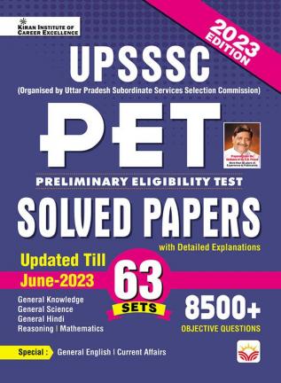 UPSSSC  PET All Exam Solved Papers With Detailed Explanations- 63 Sets 8500+ Objective Questions Updated till June- 2023