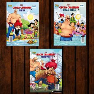 Best of Chacha Chaudhary Comics in English : Set of 3 Comics