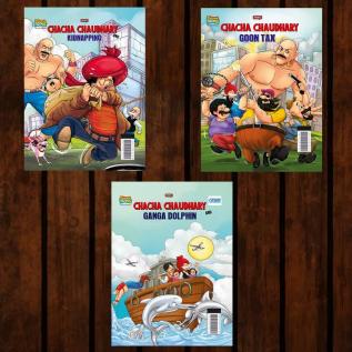 Best of Chacha Chaudhary Comics in English : Set of 3 Comics