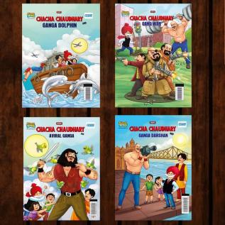 Best of Chacha Chaudhary Comics in English : Set of 4 Comics