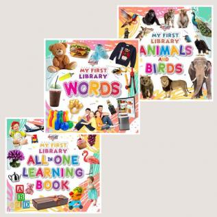 My First Learning Library Books : Words|Animals and Birds|All in One Learning Book (Early Learning Books for Kids|Children Growth and Development Books)