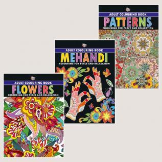 Colouring Book for Adults : Flowers|Mehandi|Patterns (Adult Colouring Books for Peace & Relaxation)