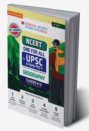 Oswaal NCERT One For All for UPSC & State PSC's Geography Classes-6 to 12 (Old & New NCERT Edition) (For 2023-2024 Exam)