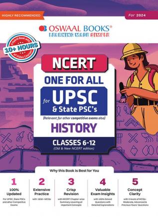 NCERT One for All for UPSC and State PSC's History Classes 6 to 12 (Old and New NCERT Edition)