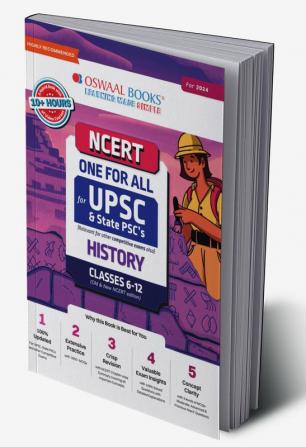 NCERT One for All for UPSC and State PSC's History Classes 6 to 12 (Old and New NCERT Edition)