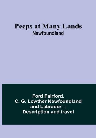 Peeps at Many Lands: Newfoundland