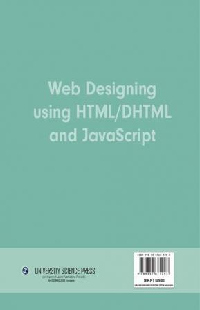 Web Designing using HTML DHTML and JavaScript