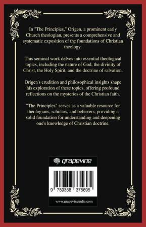 The Principles The Foundations of Christian Theology