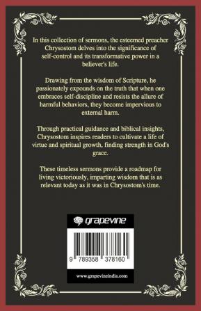 No One Can Harm the Man Who Does Not Injure Himself: Embracing Self-Control