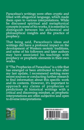 The Prophecies of Paracelsus