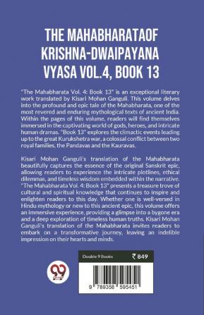 The Mahabharataof Krishna-Dwaipayana Vyasa Vol.4 Book 13