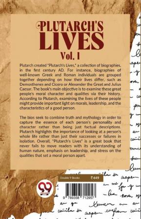 Plutarch's Lives  vol.I