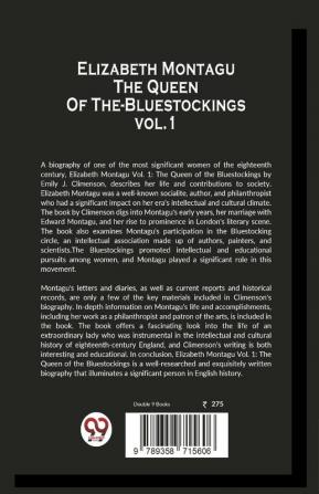 Elizabeth Montagu The Queen Of The-Bluestockings vol.1