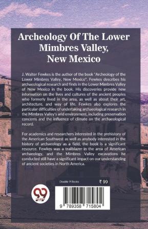 Archeology Of The Lower Mimbres Valley New Mexico