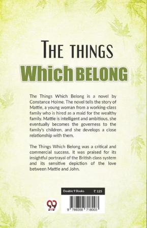 The Things Which Belong