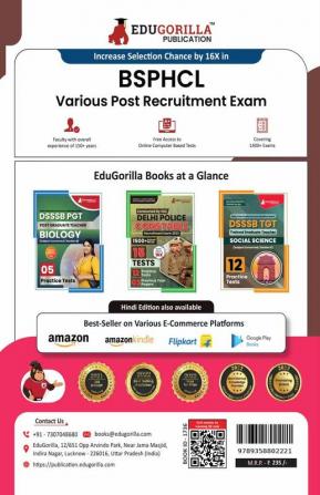 BSPHCL Various Post Recruitment Exam 2024 | Technician Grade III, Jr. Accounts Clerk, etc. | 40 Practice Tests (1800+ Solved MCQs) | Free Access to Online Tests