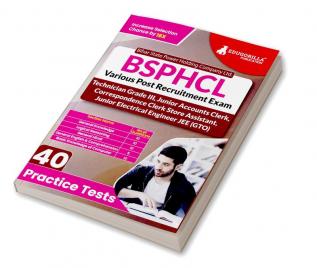 BSPHCL Various Post Recruitment Exam 2024 | Technician Grade III, Jr. Accounts Clerk, etc. | 40 Practice Tests (1800+ Solved MCQs) | Free Access to Online Tests