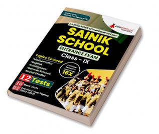 Sainik School Entrance Exam Class IX Book 2023 - 10 Full-length Mock Tests + 2 Previous Year Papers (1800 Solved Objective Questions) with Free Access to Online Tests