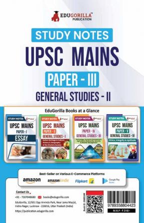 UPSC Mains Paper-III : General Studies-II Exam 2024 | Topic-wise Study Notes as Per the Latest Syllabus (NCERT) | Concise Guide Book for Complete Preparation