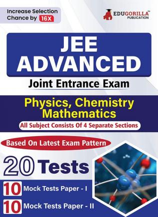 JEE Advanced 2024 - TestPrap Book [English Edition]| Joint Entrance Examination | 20 Practice Mock Tests (Paper I & II)