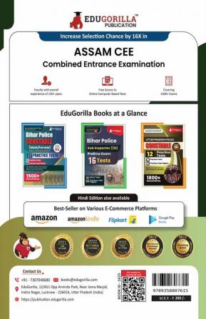 Assam CEE 2024 : Combined Entrance Examination for Engineering Colleges | 10 Full Length Mock Tests (1200 Solved MCQs) with Free Access to Online Tests