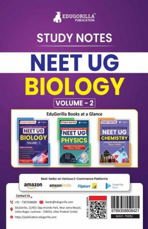 NEET UG Biology Study Notes 2024 (Volume-2) with Theory + Practice MCQs for Complete Preparation - Based on New Syllabus as per NMC | Includes A&R and Statement Type Questions