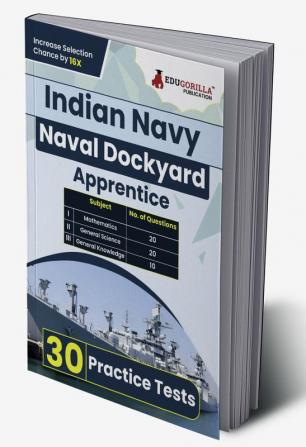 Indian Navy Naval Dockyard Apprentice Recruitment Exam Book 2024 (English Edition) - 30 Practice Tests (1500 Solved Mcq) With Free Access To Online Tests