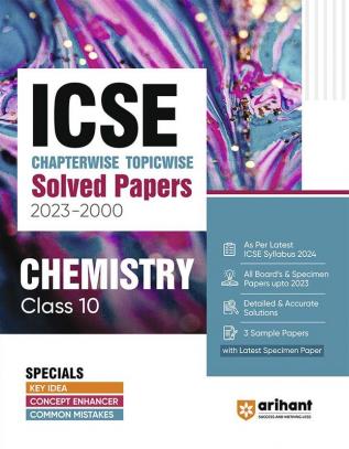 ICSE Chapterwise Topicwise Solved Papers 2023-2000 Chemistry Class 10th