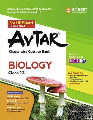 Arihant UP Board Biology Chapterwise Question Bank Class 12th (Rationalised NCERT Based) for 2024 Exam